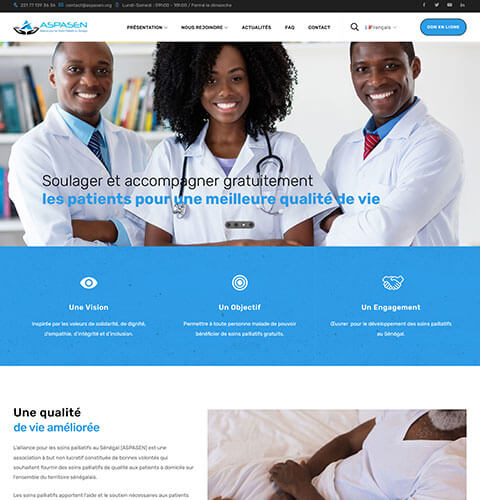 conception du site web