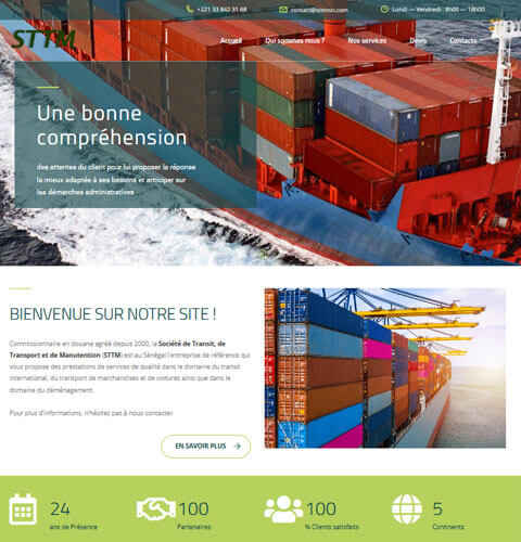 conception du site web